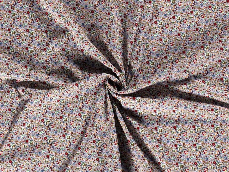 Grey 100% Cotton Poplin Fabric for Dressmaking, Quilting, 140cm / 55" Wide - per metre