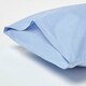 image 2 of Homescapes Blue Cotton Kids Pillowcases 40 x 60 cm 200 Thread Count - 2 Pack Blue