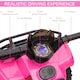 image 6 of HOMCOM 6V Kids Electric Ride on Car Toddlers Quad Bike All Terrain Vehicle Toy With Music for 18-36 months Pink