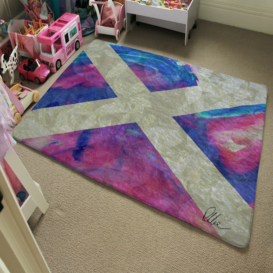 image 1 of Scotland Flag (Rug) Multi | Medium: 80x150cm