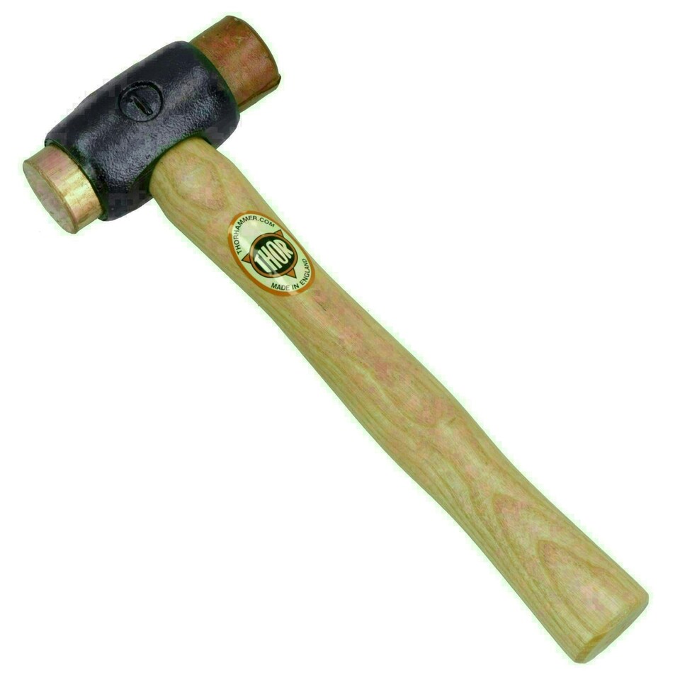 image 1 of Thor No 1 Copper & Rawhide Faced Hammer / Hide Mallet Dead Blow TE401