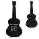 image 1 of Personalised Engraved Black 5oz Guitar Hip Flask Birthday Gift