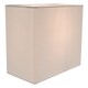 image 4 of Contemporary and Stylish Dove Grey Linen Fabric Rectangular Lamp Shade | Grey