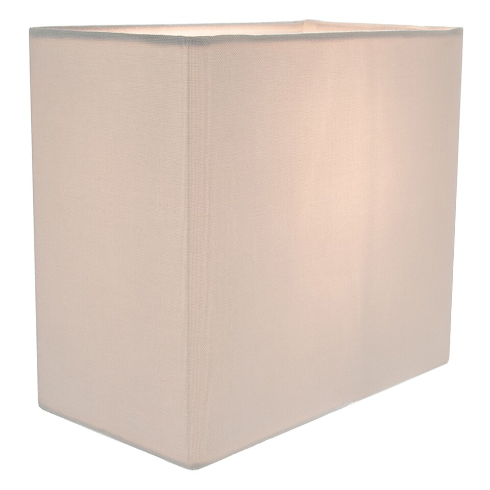 image 1 of Contemporary and Stylish Dove Grey Linen Fabric Rectangular Lamp Shade | Grey