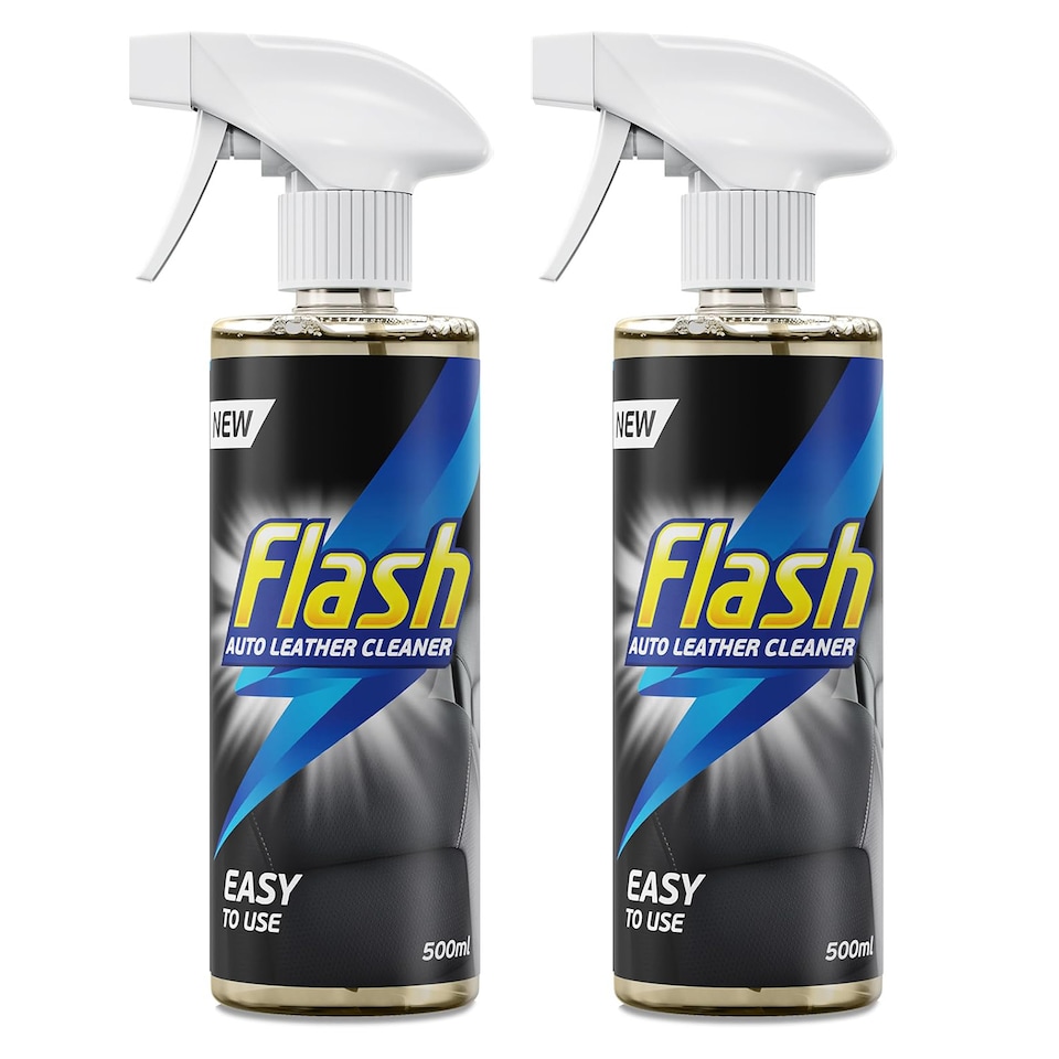 image 1 of Flash Car Care Leather Cleaner 2 x 500ml