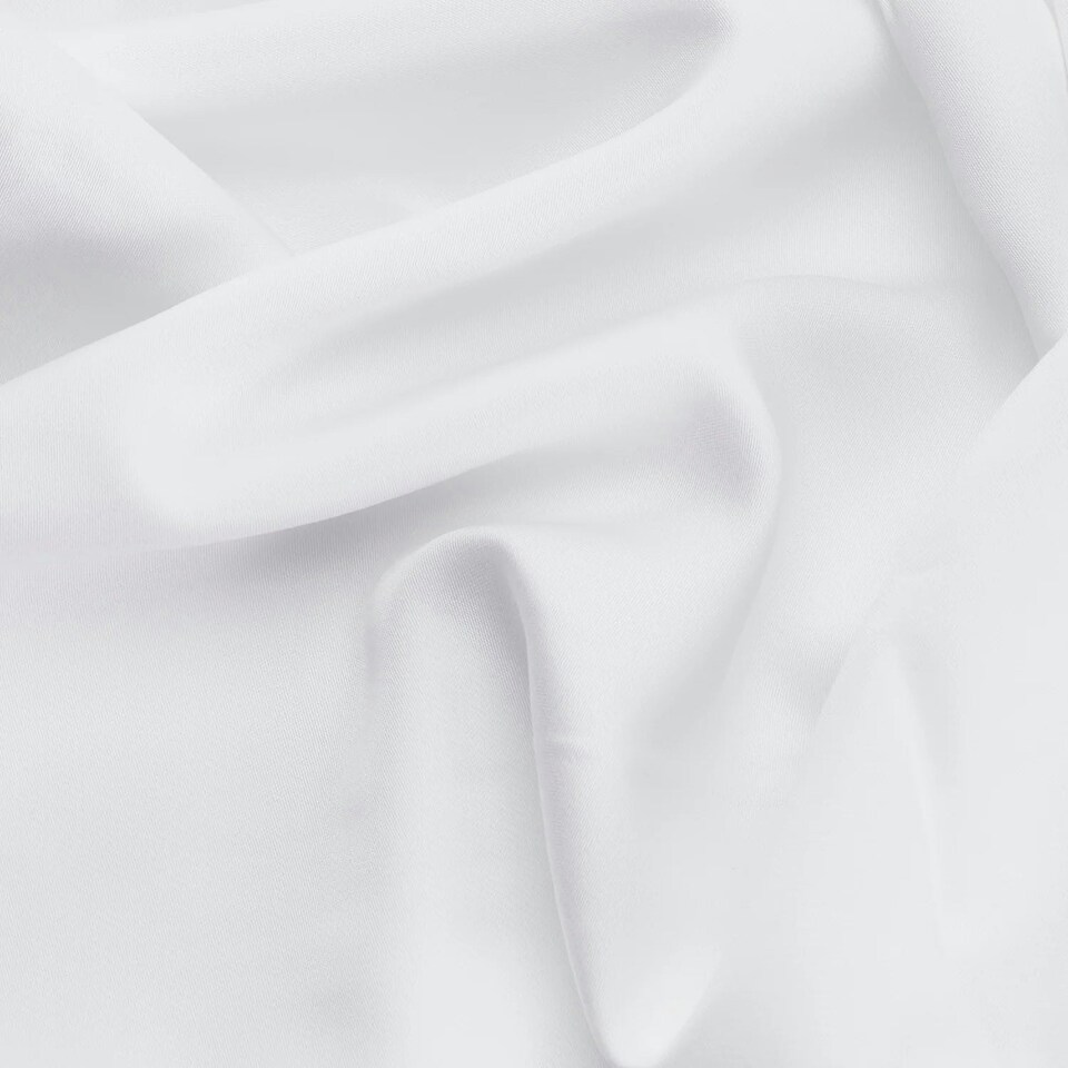 image 1 of Bamboo Silk Fitted Sheet White | Double