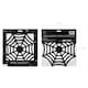 image 5 of Spider Web Black Halloween Paper Table Placemats - Pack of 4 | Black
