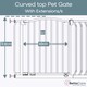 image 3 of Bettacare Curved Top Dog Gate, 197cm - 206cm, Matt Grey, Pressure Fit Pet Gate for Dog and Puppy, Pet and Dog Barrier | Grey