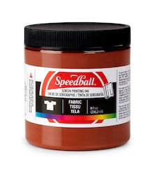 Speedball Fabric Screen Printing Ink, Brown, 8oz