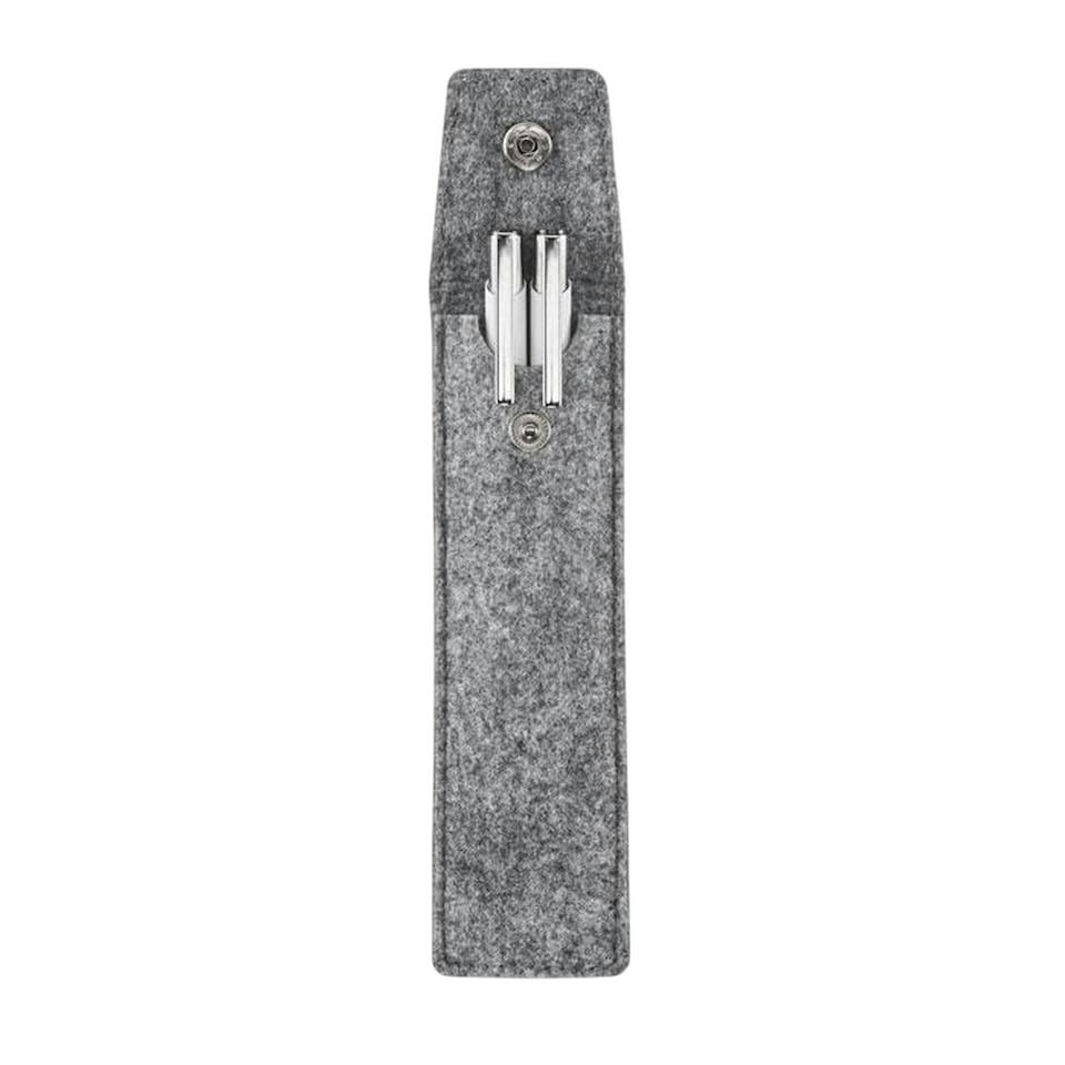 image 1 of MidOcean Cencil RPET Felt Pencil Case - Grey - One Size Grey