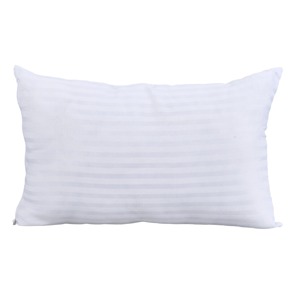 image 1 of Living and Home Striped Patterned Pillow Insert, 1 Pcs, 30x50cm | White