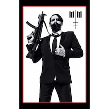Marilyn Manson Textile Poster: Machine Gun