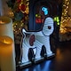 image 4 of 40cm LED Infinity Snowdog Christmas Decoration with Wooden Base