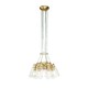 image 3 of Kichler Brinley Cluster Pendant Ceiling Light Brushed Brass