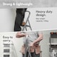 image 4 of VonHaus 2 Step Steel Folding Step Ladder with Anti Slip Feet