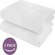 image 9 of Incontinence Bed Pads Non Slip - Extra Heavy Absorbency Washable Bed Sheets, Soft Cotton Waterproof Mattress Protector, Bed Wetting Mats, Single Size Absorbs 2L White | 2 pack | Single