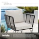 image 4 of Garden Chair Sundo - thick seat cushions, removable cushion covers | Grey | anthracite | 67 x 75,50 x 71 cm | 4
