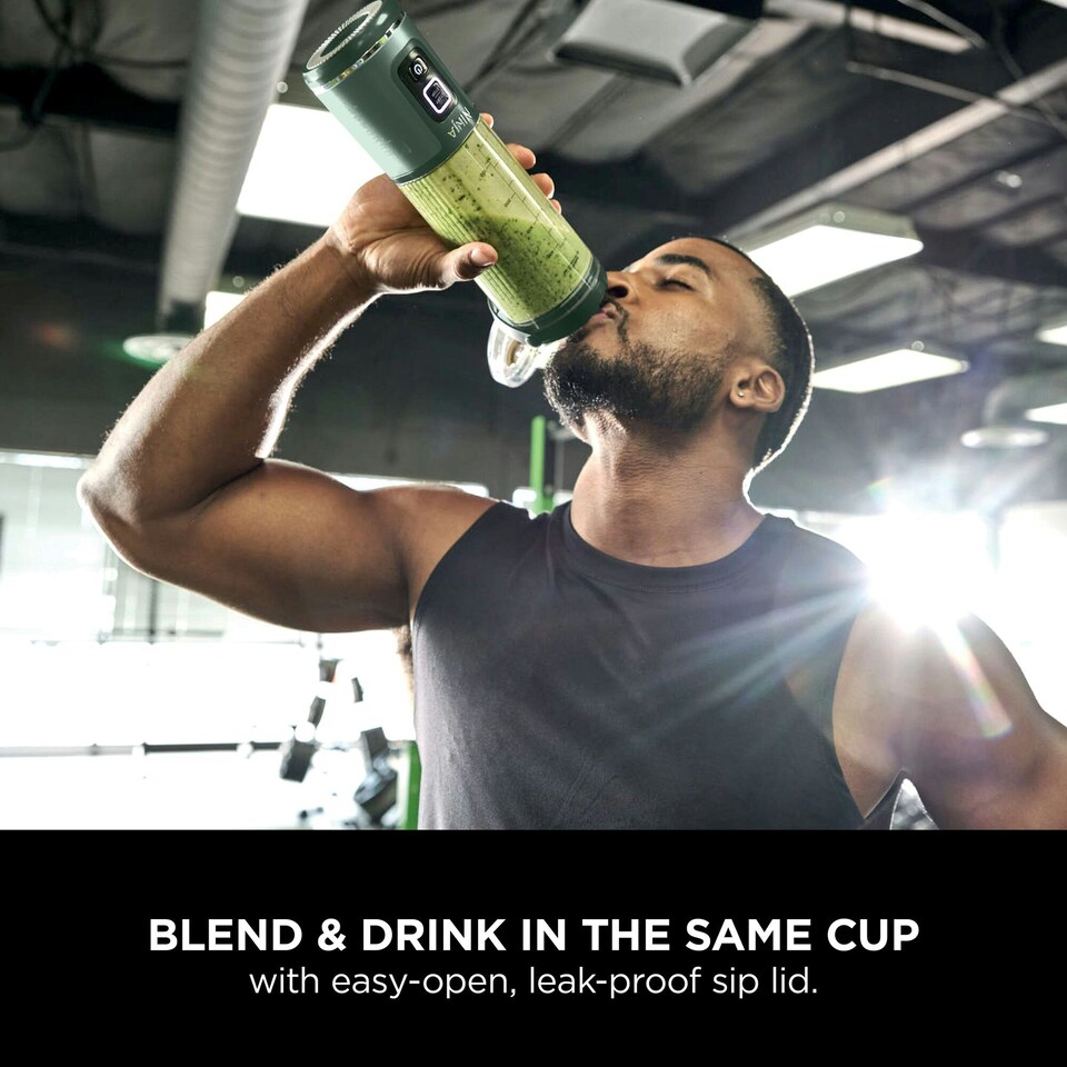 image 1 of Ninja Blast Cordless Portable Blender in Forest Green BC151UKEM Green