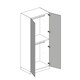 image 4 of Shaker White Double Wardrobe with Double Rail White