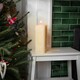 image 4 of Nicola Spring Square Vanilla Pillar Candles - 110 Hours - Cream - Pack of 3