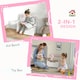 image 3 of AIYAPLAY 2 in 1 Toy Box for Kids with Safety Lid for Bedroom, Nursery, Grey 