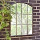 image 1 of Primrose Metal Arched Glass Garden Mirror 2ft 7in x 2ft