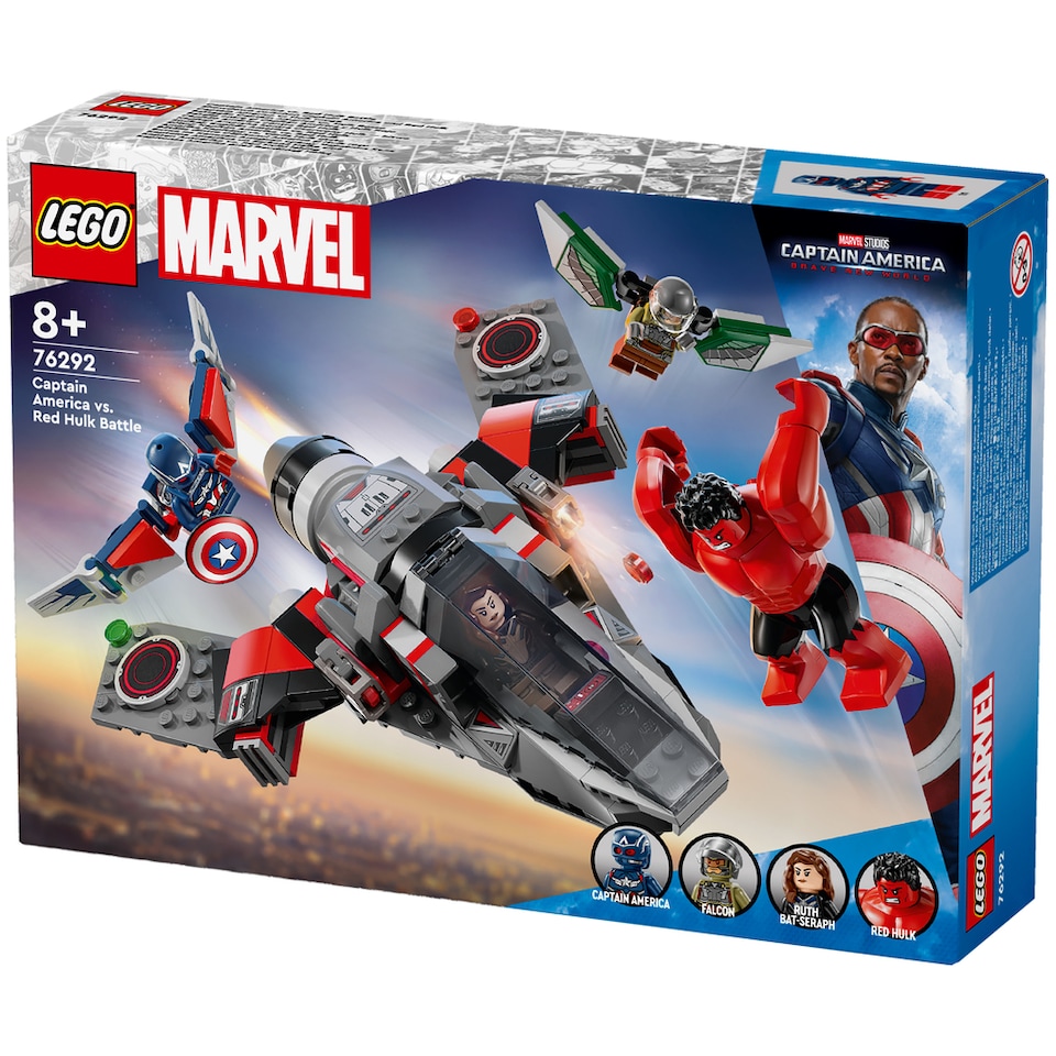 image 1 of LEGO Marvel Captain America vs. Red Hulk Battle