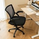 image 4 of COSTWAY Ergonomic Office Chair Adjustable Swivel Chair Black
