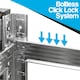 image 3 of TekBox Boltless Garage Silver Shelving Rack