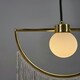 image 1 of ValueLights Jupiter Art Deco Polished Brass Ceiling Light Pendant | Gold