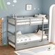 image 5 of Oliver Grey Single Wooden Bunk Bed with Trundle