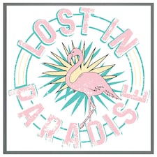 Lost in paradise (Picutre Frame) Grey | XS
