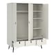 image 5 of Ry Wardrobe 3 Doors 3 Drawers in Matt White