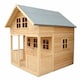 image 2 of Lodge 8 x 9 Feet Single Door with Two Fixed and Three Opening Windows Playhouse Brown