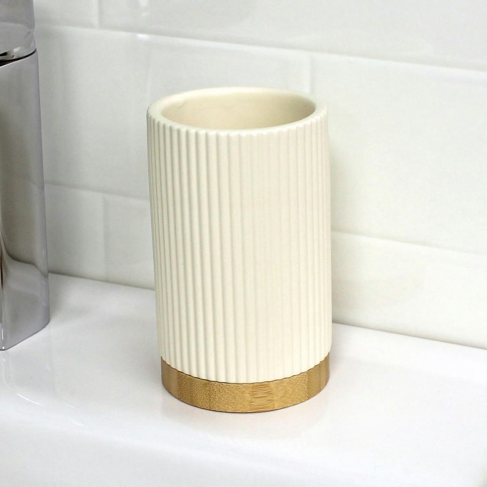 image 1 of Showerdrape Bondi Cream Tumbler
