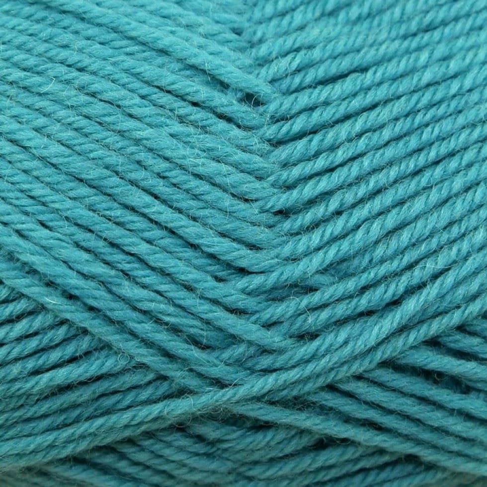 King Cole Turquoise Merino Blend DK Yarn (Value Pack 12 x 50g Balls) For Crochet, Knitting - 104m per ball
