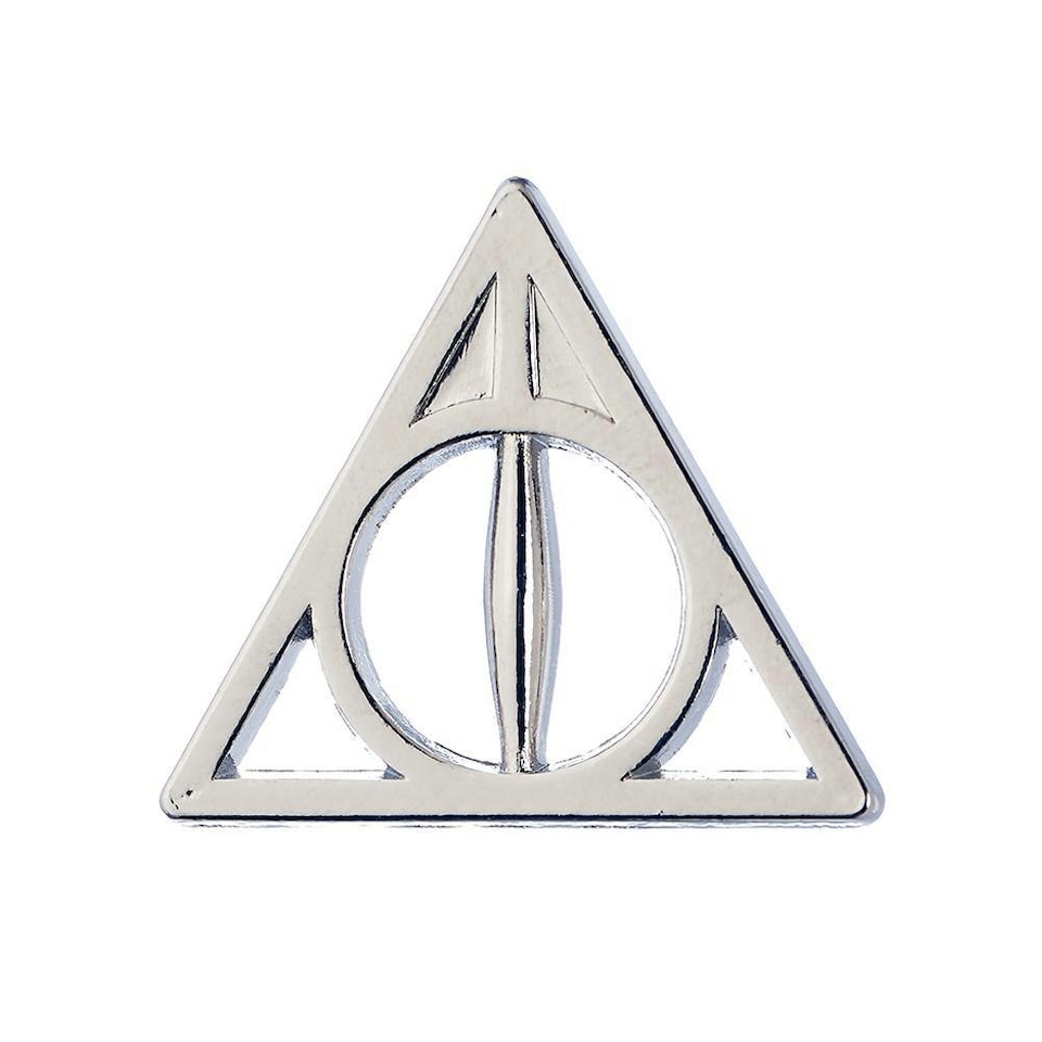 image 1 of Harry Potter Deathly Hallows Badge - Silver - One Size