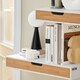 image 6 of SoBuy FRG92-WN,Floating Shelf Wall Shelf with Drawer | White | White | 1