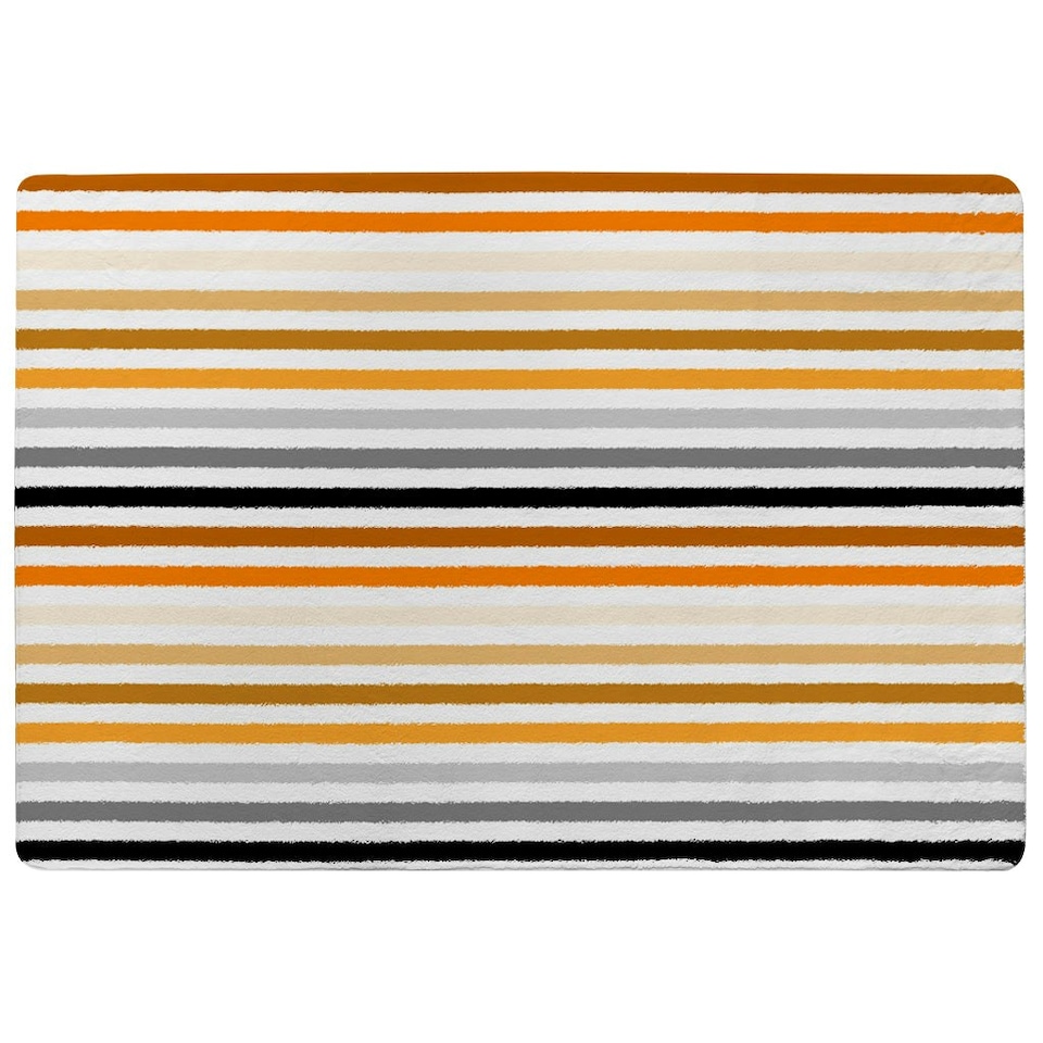 image 1 of striped pattern, orange black gray beige and brown (Rug) Multi | XL: 160x230cm