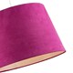 image 3 of Hot Pink Velvet Fabric 12 Inch Drum Lamp Shade with White Cotton Inner Pink