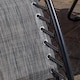 image 6 of Multi Position Garden Gravity Relaxer Chair Sun Lounger with Sun Canopy in Grey