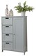 image 1 of Colonial Multi Cabinet | Grey | Grey