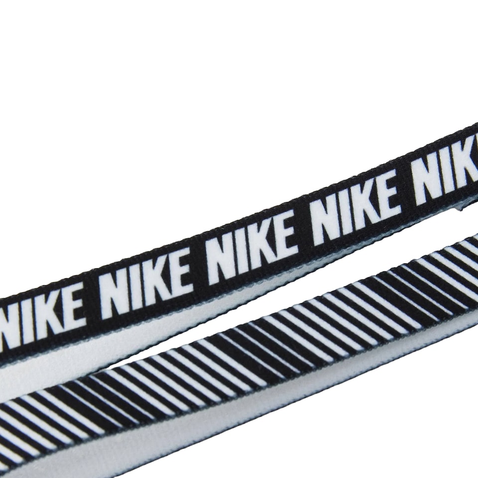 image 1 of Nike Printed Flex Classic Headband (Pack of 6) | White | White/Black | One Size | 1