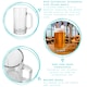 image 4 of Argon Tableware 540ml Beer Mugs - Glass Pint Steins with Handle Heavy Duty Soda Lime Glass Drinking Mugs Set | Clear | Clear | One Size | 8