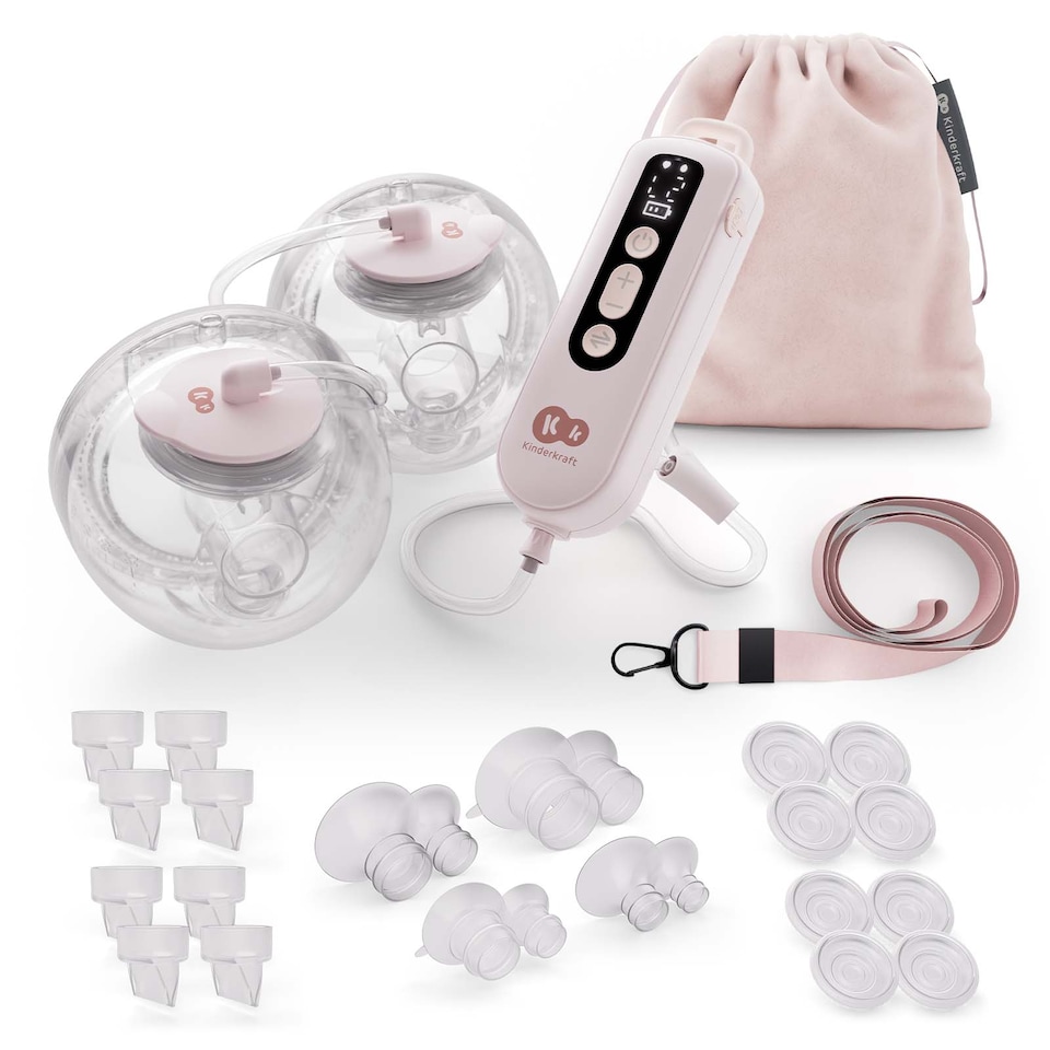 image 1 of Kinderkraft GentleFlow Double Electric Breast Pump 3 Modes 9 Levels 1800 mAh Battery