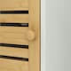 image 8 of HOMCOM Bathroom Cabinet, Slim Bathroom Unit with Adjustable Shelf, White White | Natural bamboo