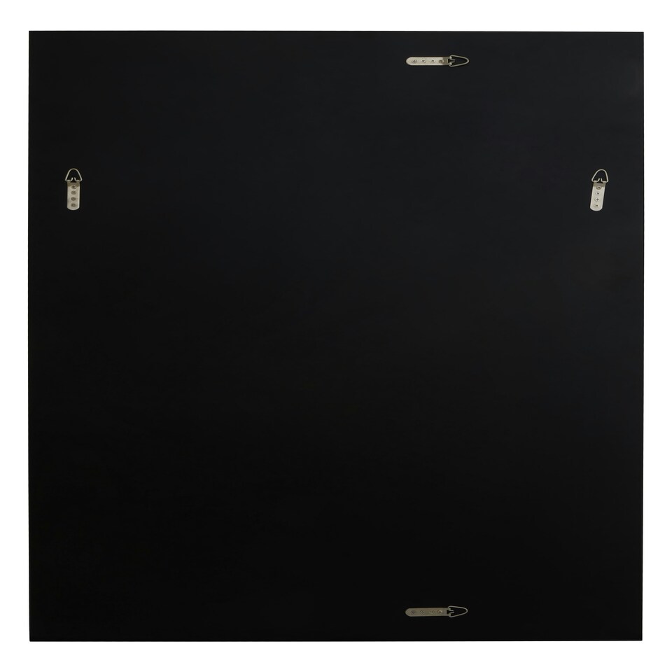 image 1 of Interiors by Premier Art Deco Rectangle Wall Mirror, Silver Panelled Thick Frame Mirror for Living Room, Decorative Mirror Silver