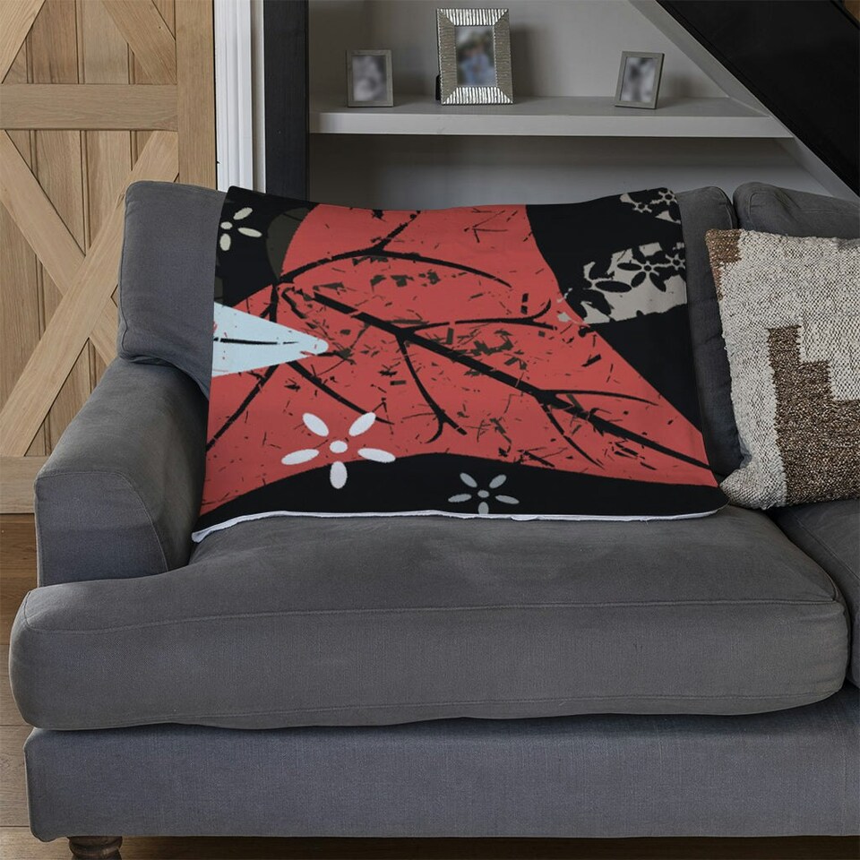 image 1 of Leaves And Flowers. Autumn pattern (Blanket)