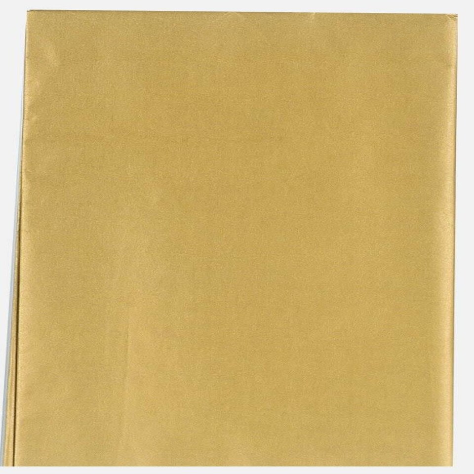 image 1 of Gold Metallic Crepe Paper Folded 1.5m x 50cm