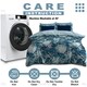 image 5 of VELVETIO Melia Complete Duvet Cover Set with Fitted Sheet Printed Bedding Quilt Blue | King